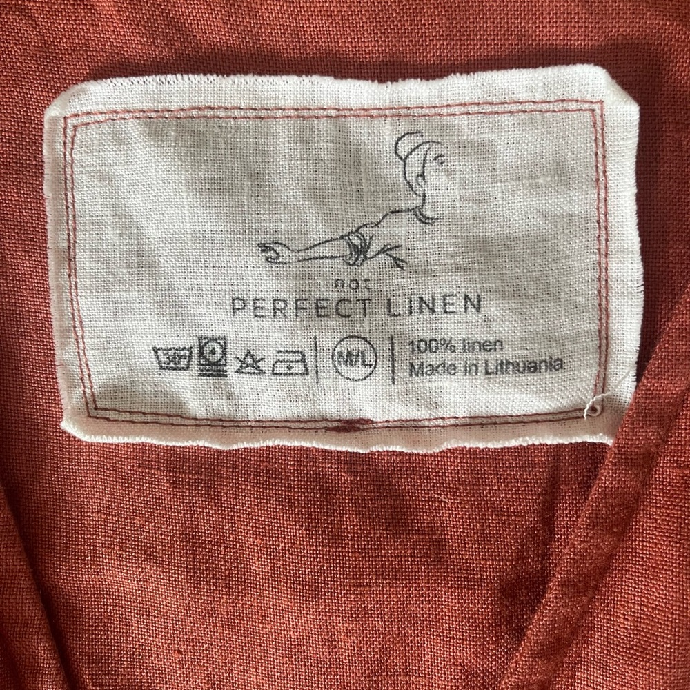 Linen jumpsuit M/L - Picture 3 of 4